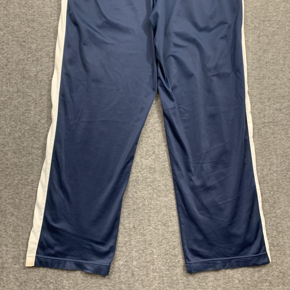 VTG Y2K Nike Track Pants Men's Large Blue White Stripe Embroidered Baggy Loose - Picture 6 of 15